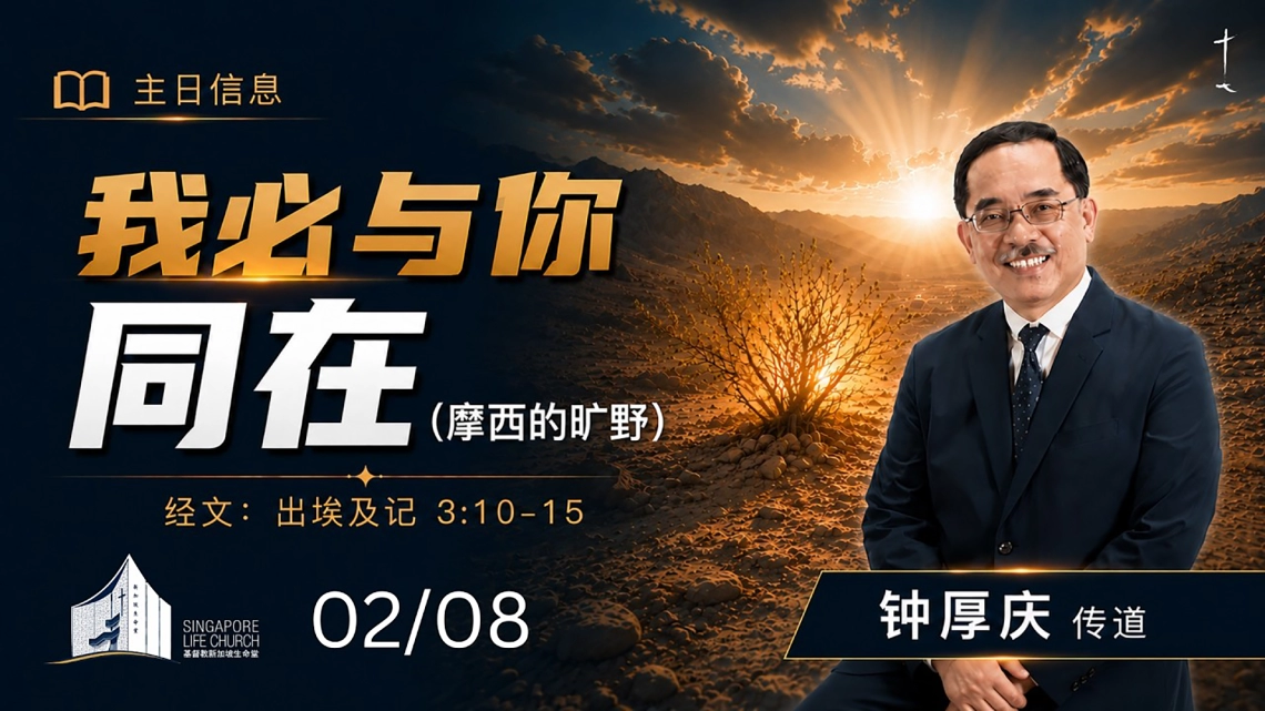 我必与你同在(摩西的旷野) | 钟厚庆传道